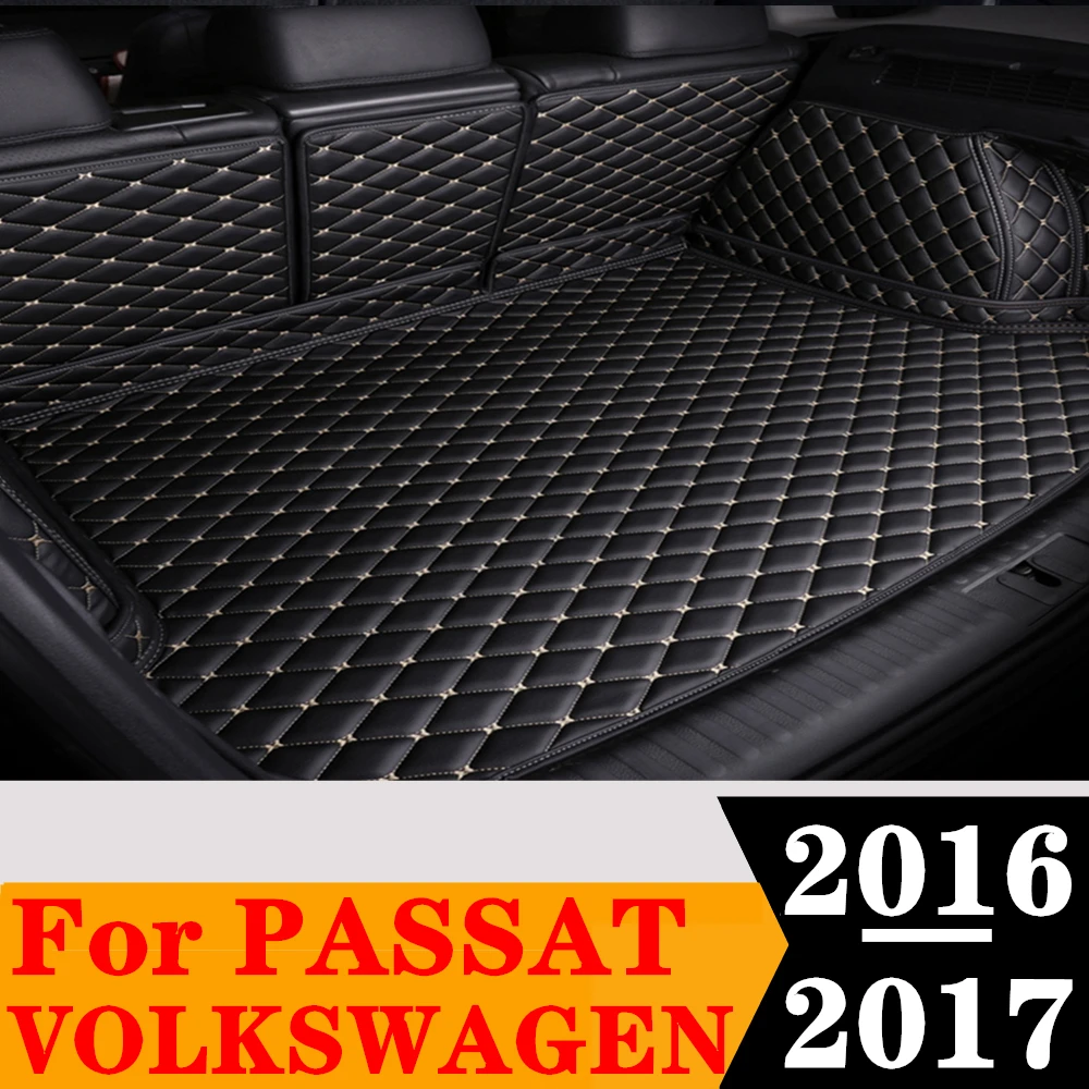 

Custom Fit Car Trunk Mat For Volkswagen VW PASSAT 2017 2016 Rear Cargo Liner Tail Boot Tray luggage Pad Vehicles Carpet Parts