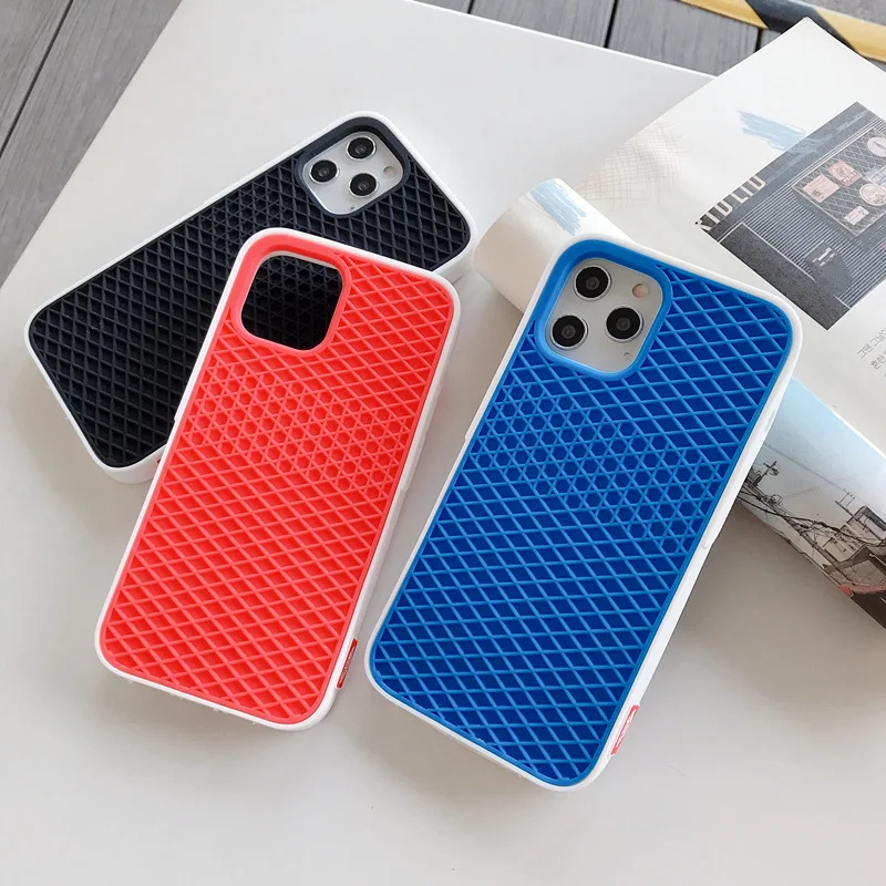 Classic Waffle Sole Phone Case For iPhone 14 13 12 11 Pro Max Mini X XR XS XSMax 6 7 8 Plus SE Luxury Waffle Shoe Van Back Cover - Image 2