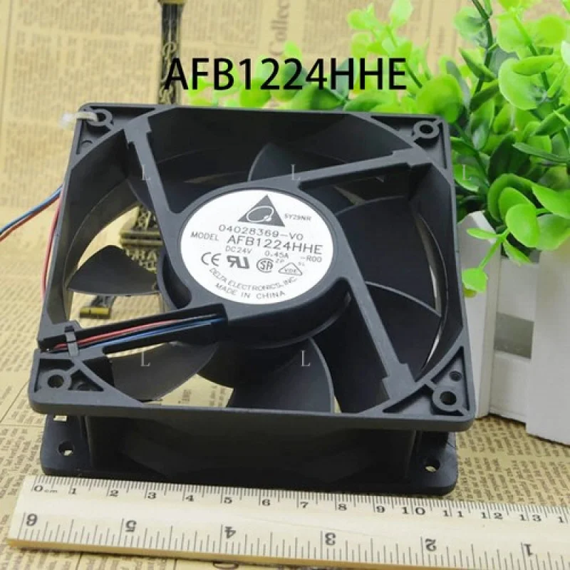 

L для Delta 120*120*38 мм AFB1224HHE-R00 24 В постоянного тока 0,45 А 3-проводной вентилятор охлаждения процессора/корпуса