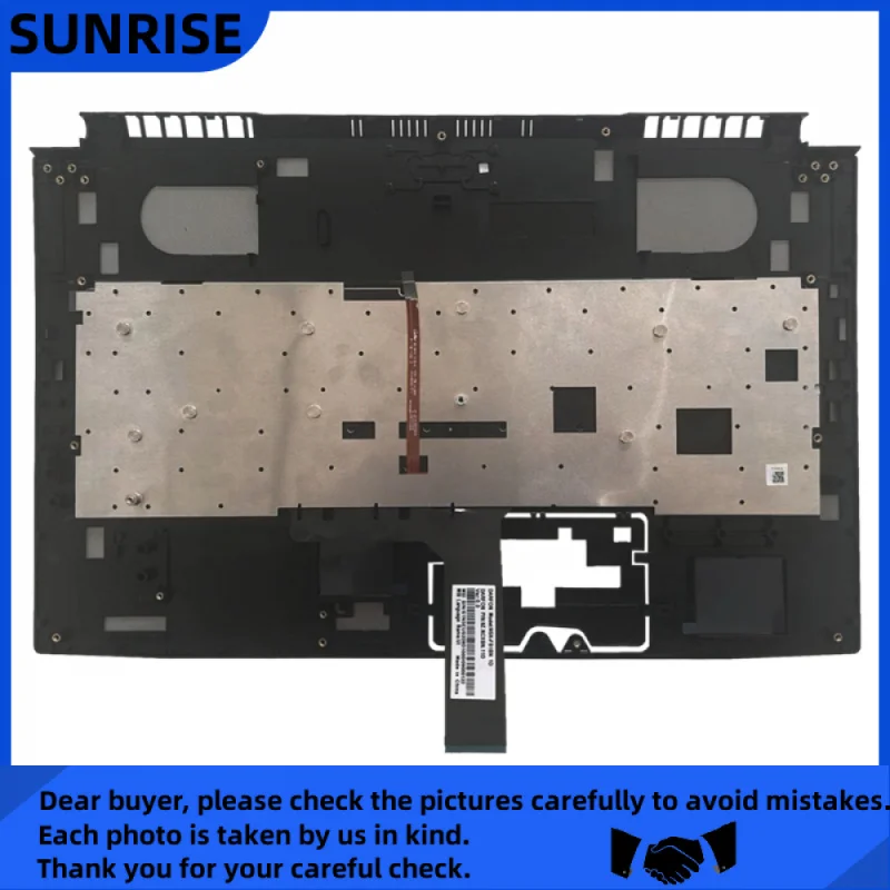 Sl+ For MSI GF75 MS-17F3 17F5 Palmrest Upper Case With Red Backlit Keyboard