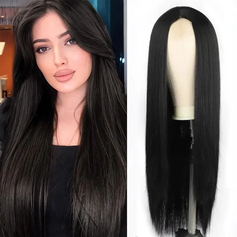 Rosabeauty 13x6 Straight 150% Density Nature Color Lace Front Wig Human Hair 30 40 Inch 13X4 Frontal  Glueless Wigs For Women