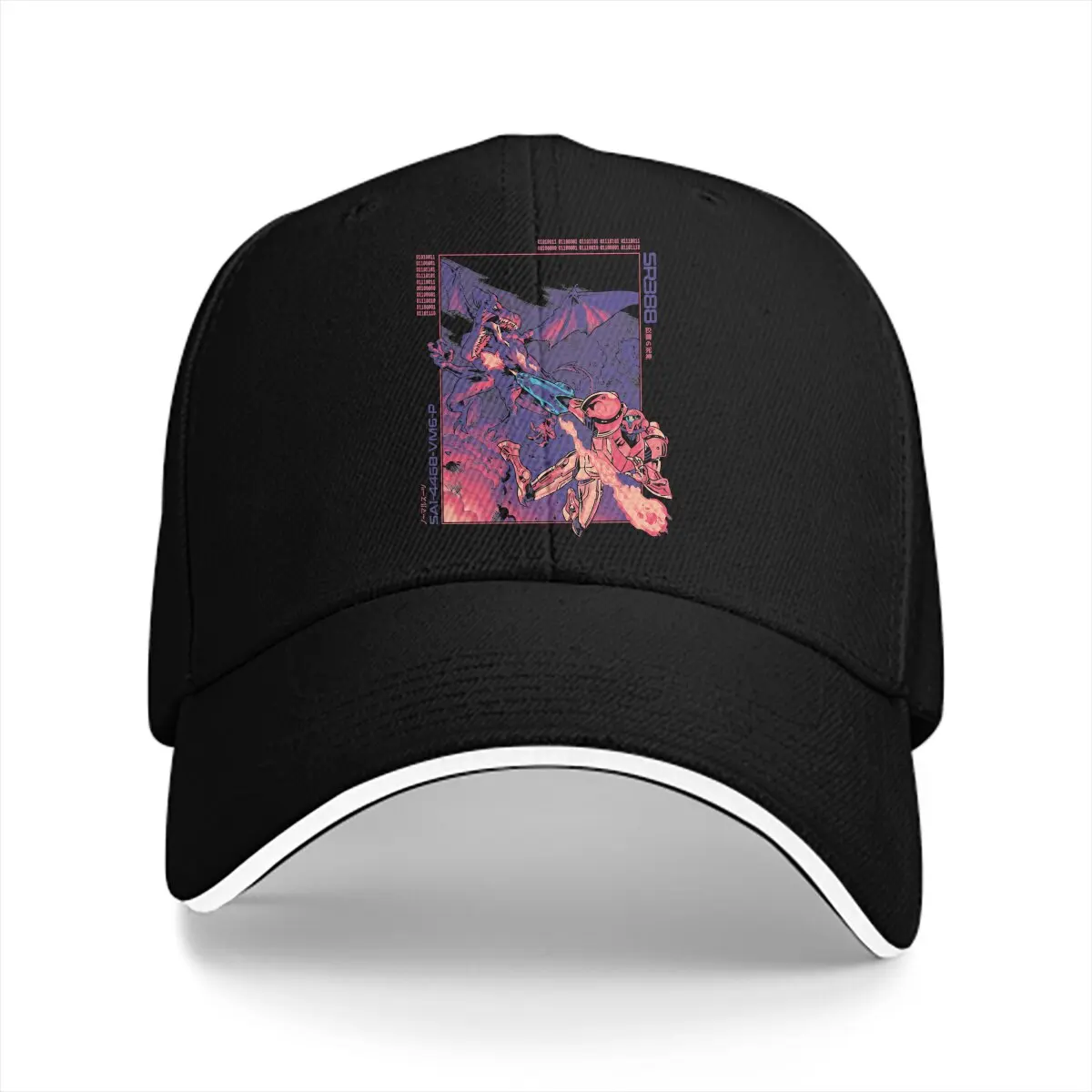 Pure Color Dad Hats Burning Aran Women's Hat Sun Visor Baseball Caps Super Metroid Peaked Cap