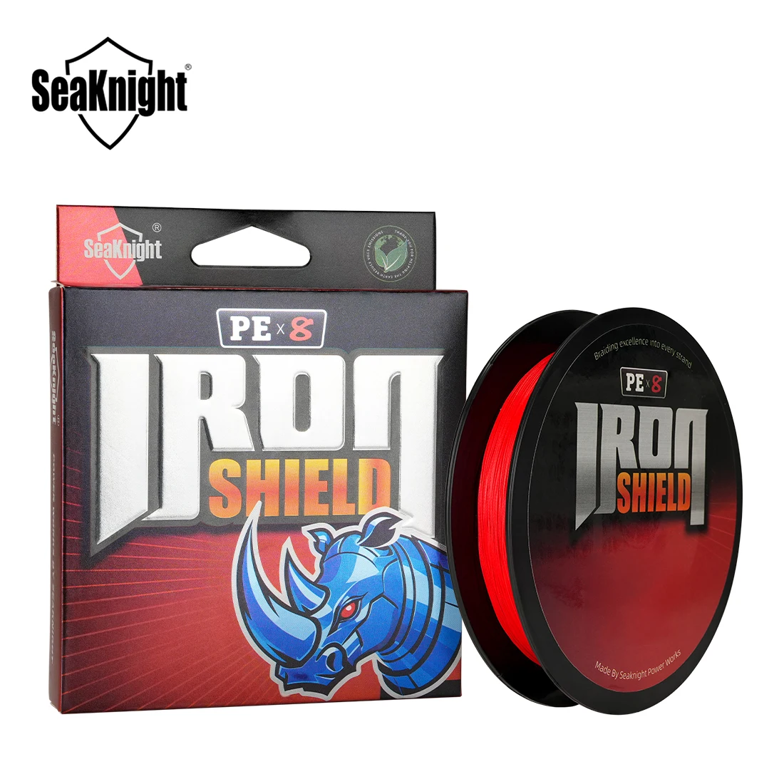 SeaKnight Brand IRON SHIELD Series Never Faded X8 PE Line 300M 150M Double-Layered Coating Multifilament PE Line 22-150LB