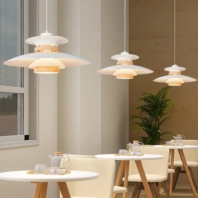 Lámparas colgantes modernas con forma de paraguas, iluminación Led colorida para sala de estar, salón, decoración del hogar, Lustre, luminaria de suspensión