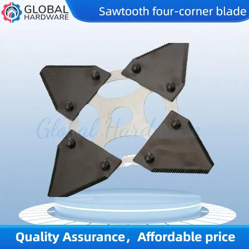 

Lithium Battery Lawn Mower Garden Tool Accessories: Durable Manganese Steel Blade & New Four-Corner Knife for Lawn Care