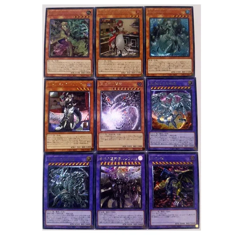 55Pcs/set Anime Cards Yu Gi Oh Duel Monsters Blue-Eyes White Dragon Ghost Sister Swordsoul Game Collection Cards Toys Xmas Gift