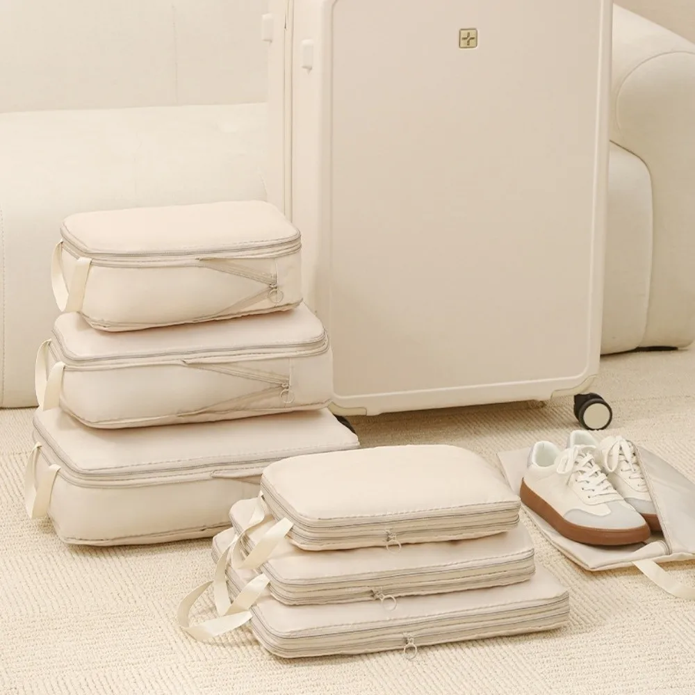 

4pcs/set Large Capacity Luggage Compartment Packing Bag Multifunctional Storage Bag Travel Storage Bag Cloth Separate