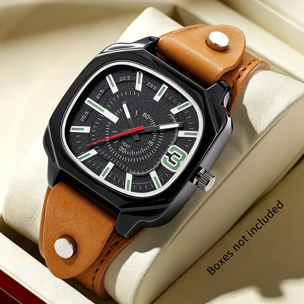 1pc Latest Colorful Colors Available in Multiple Colors Men's Quartz Watch