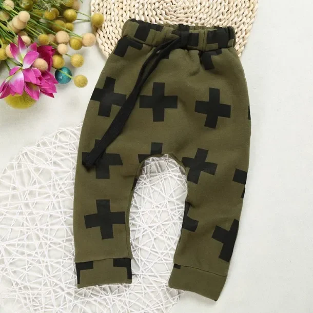 Spring Boys Loose Cotton Harem Pants Boys Girls Hot Sale Children Clothing Toddler Trousers Kids Harem Pants with Drawstring