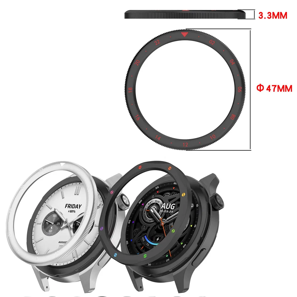 

Сменный корпус-безель из нержавеющей стали для Xiaomi Watch S3/S4, универсальный металлический безель