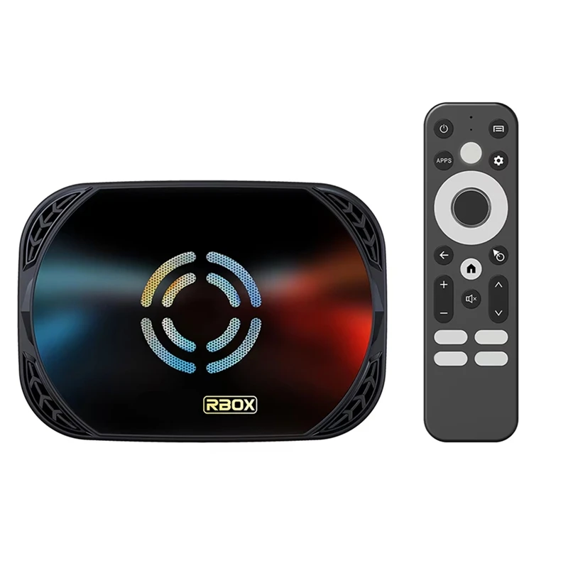 

RBOX X50 for Android 14 TV Box S905A 4GB 64GB 1000M LAN Wifi6 4K Active Cooling Fan BT Voice Control Set Top Box US Plug-A31R