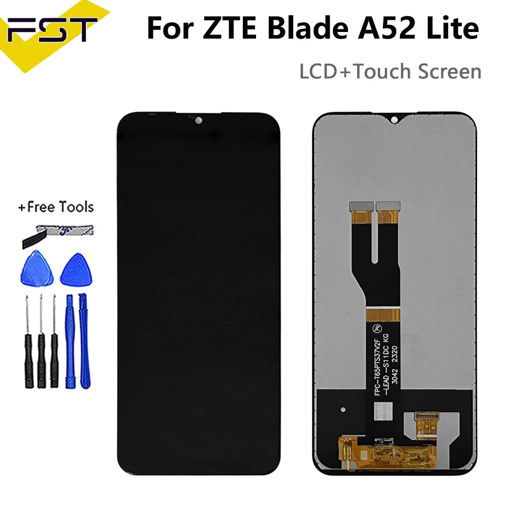 

6.52" Tested For ZTE Blade A52 Lite LCD Display Touch Panel Glass Digitizer Assembly Replacement LCD ZTE A52 Lite Dispaly Sensor