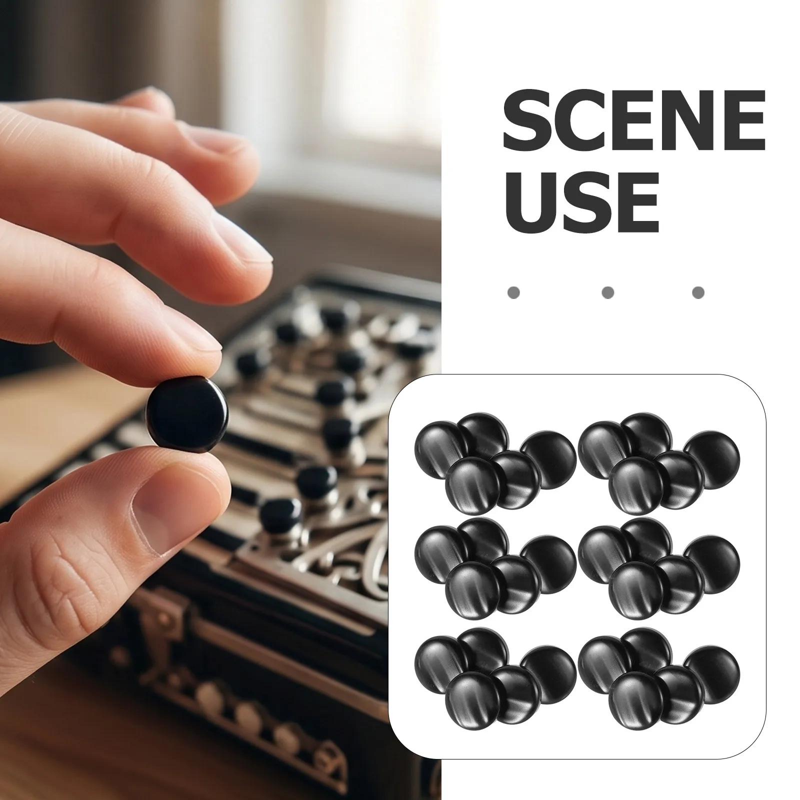 40 Pcs Accordion Button Buckle Key Top Instrument Accessories Cap Covers Replacement