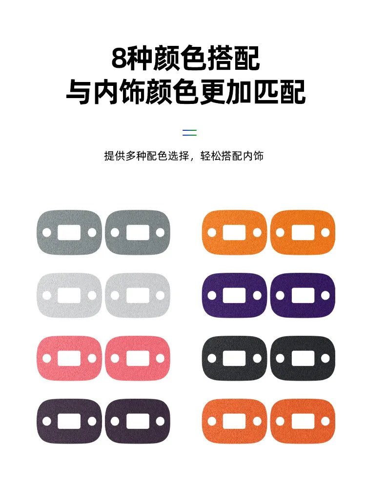 Suede Steering Wheel Button Cover Trim for Xpeng MONA L03 Car Interior Accessories