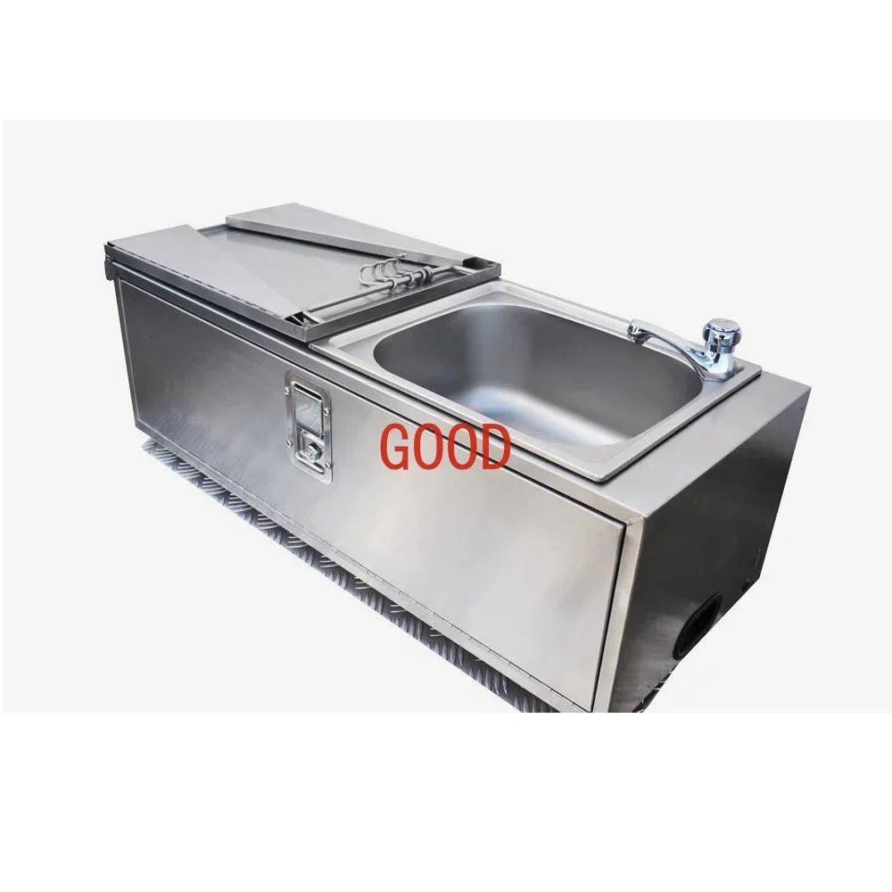slide out stainless steel kitchen for caravan camping travel trailer accessories