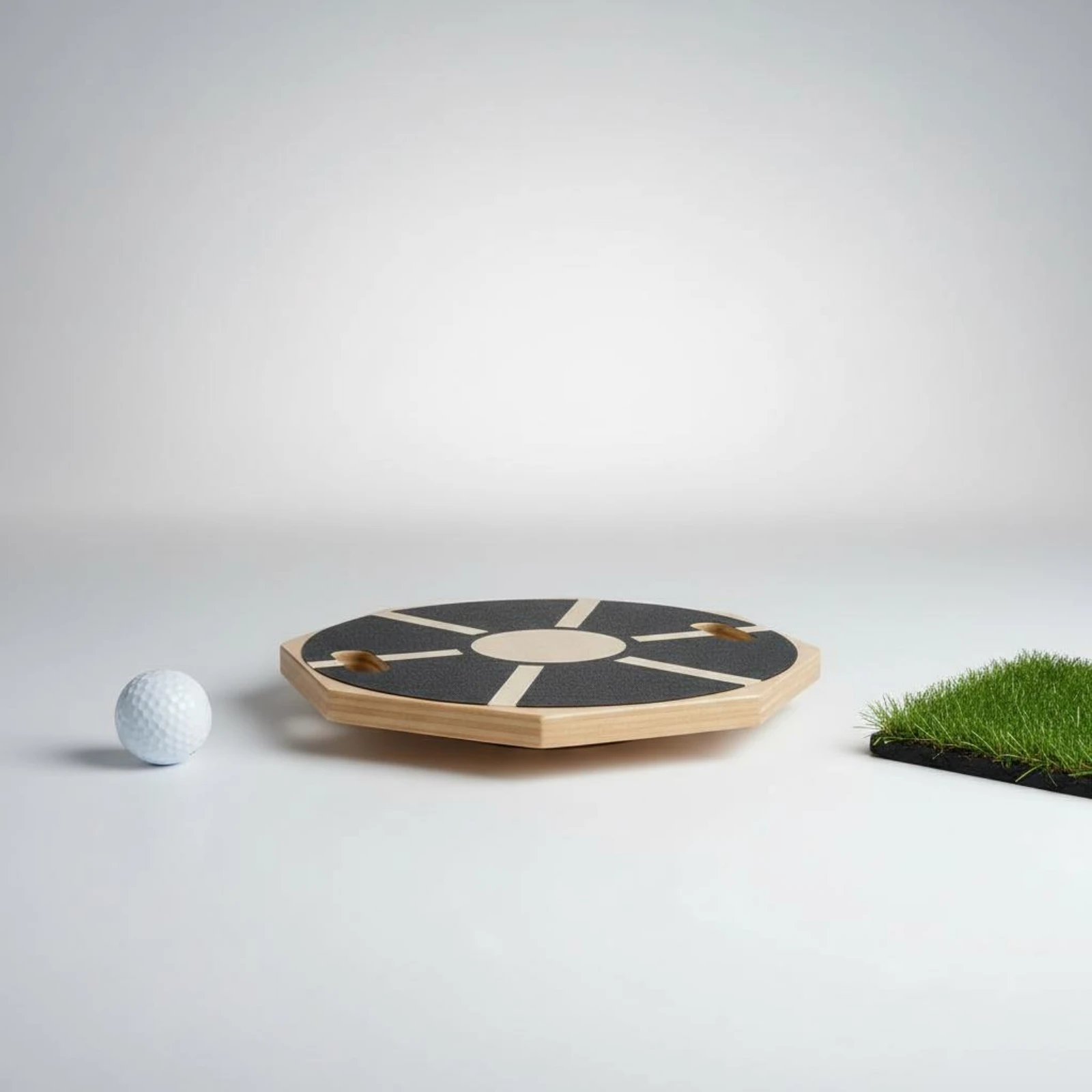 Afbeelding 6: Golf Gewichtsoverdrachtsbord Anti-Backswing Design Golf Swing Balance Board Sporttrainingsuitrusting Stevige houten constructie