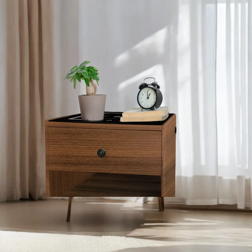 

NIGHTSTAND WITH WIRELESS CHARGING STATION