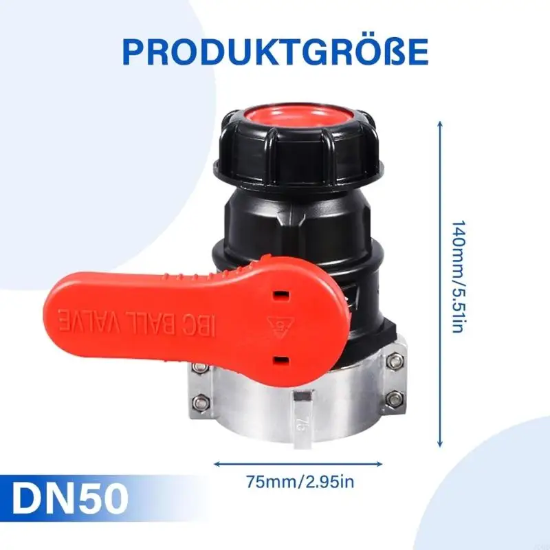 

Адаптер шаровых кранов от 75 мм до 60 мм Быстроразъемные клапаны для резервуаров IBC и дождевых бочек JOMD