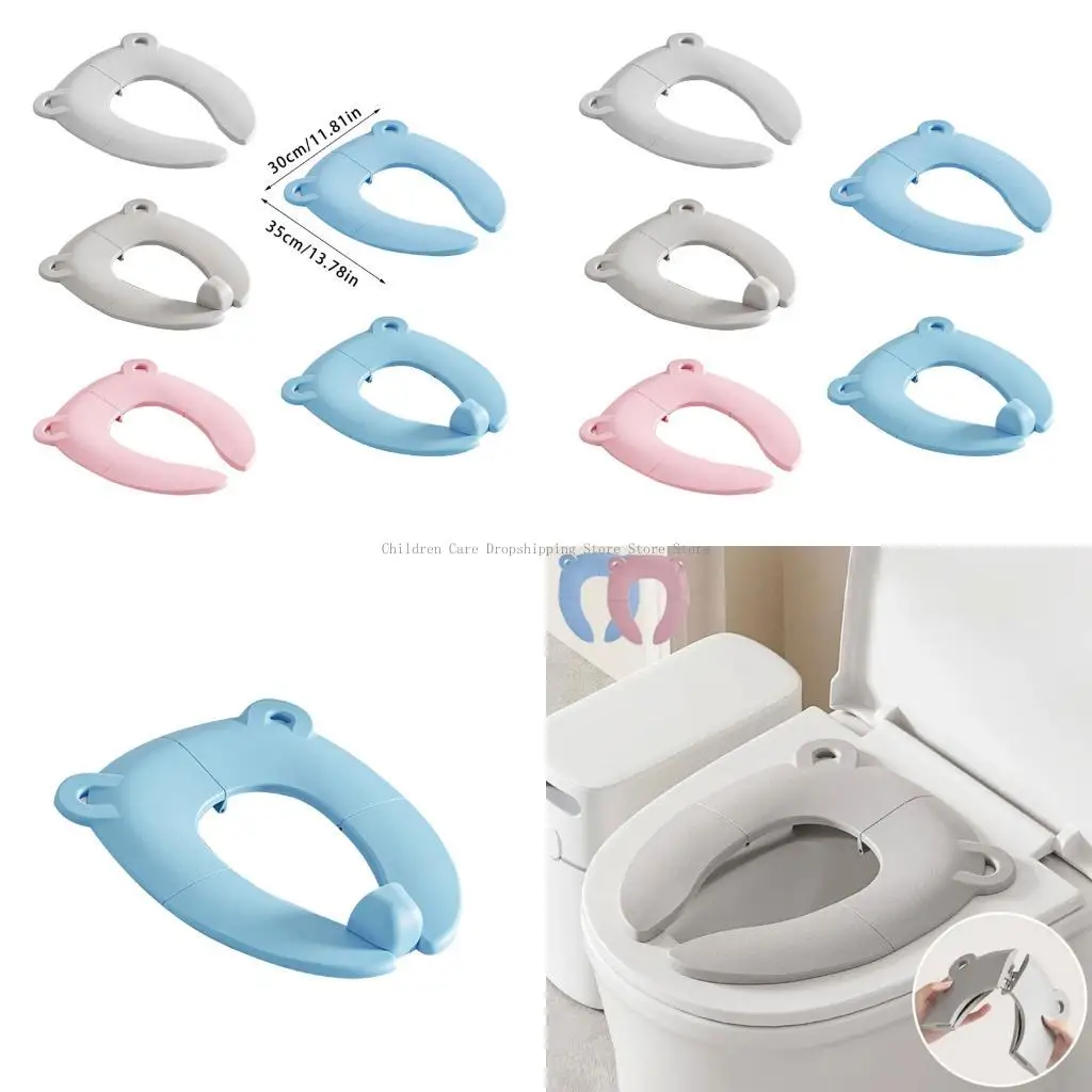 

Складное детское туалетное сиденье против Skid Bottom Safe Portable Baby Counting Toil Potty Training