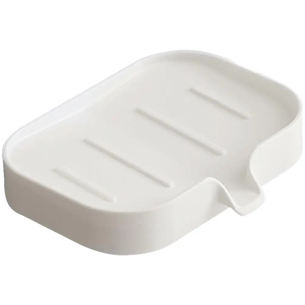 

Bathroom Soap Drainer Sink Tray Adhesive Stand House Draining Dish Rack Holder