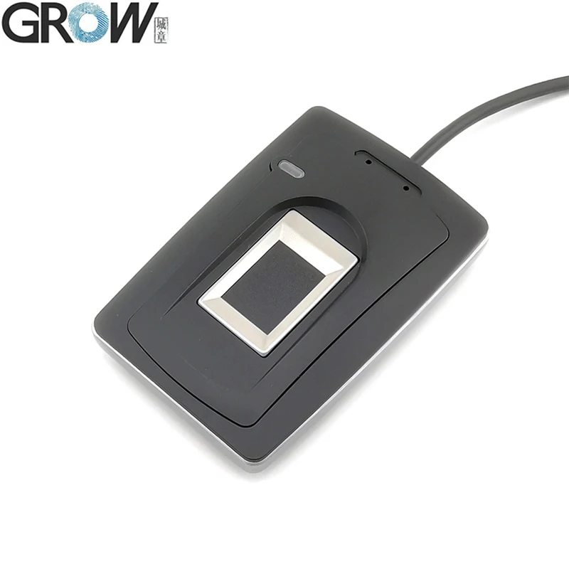 GROW R105 DC5V USB Biometric Desktop Big Size Capacitive USB Fingerprint Reader With Free SDK 1000 Capacity Support Android