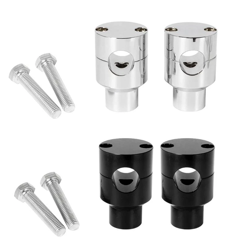 T3LF Dirt Pit Bike Motorcycle Handlebar Adapter Mount, Adjustable Risers for 22mm/25mm Handlebars Enhancing Riding Postures