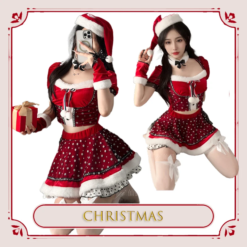 

Women's Pure Seductive Style Cosplay Outfit Christmas New Year Performance Costume Modern Dance Host Special