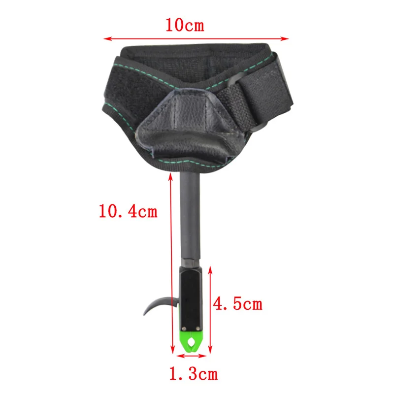 Archery Caliper Release Aid Aluminum +Cloth 80Pound Compound Bow Shooting Arrow Strap Trigger Wristband Grip Hunting Accessories