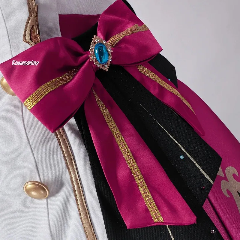 25COSGenshin تأثير Escoffier تأثيري حلي شعر مستعار فستان قبعة Ousia فونتين لطعم التميز حفلة الهالوين للنساء الفتيات