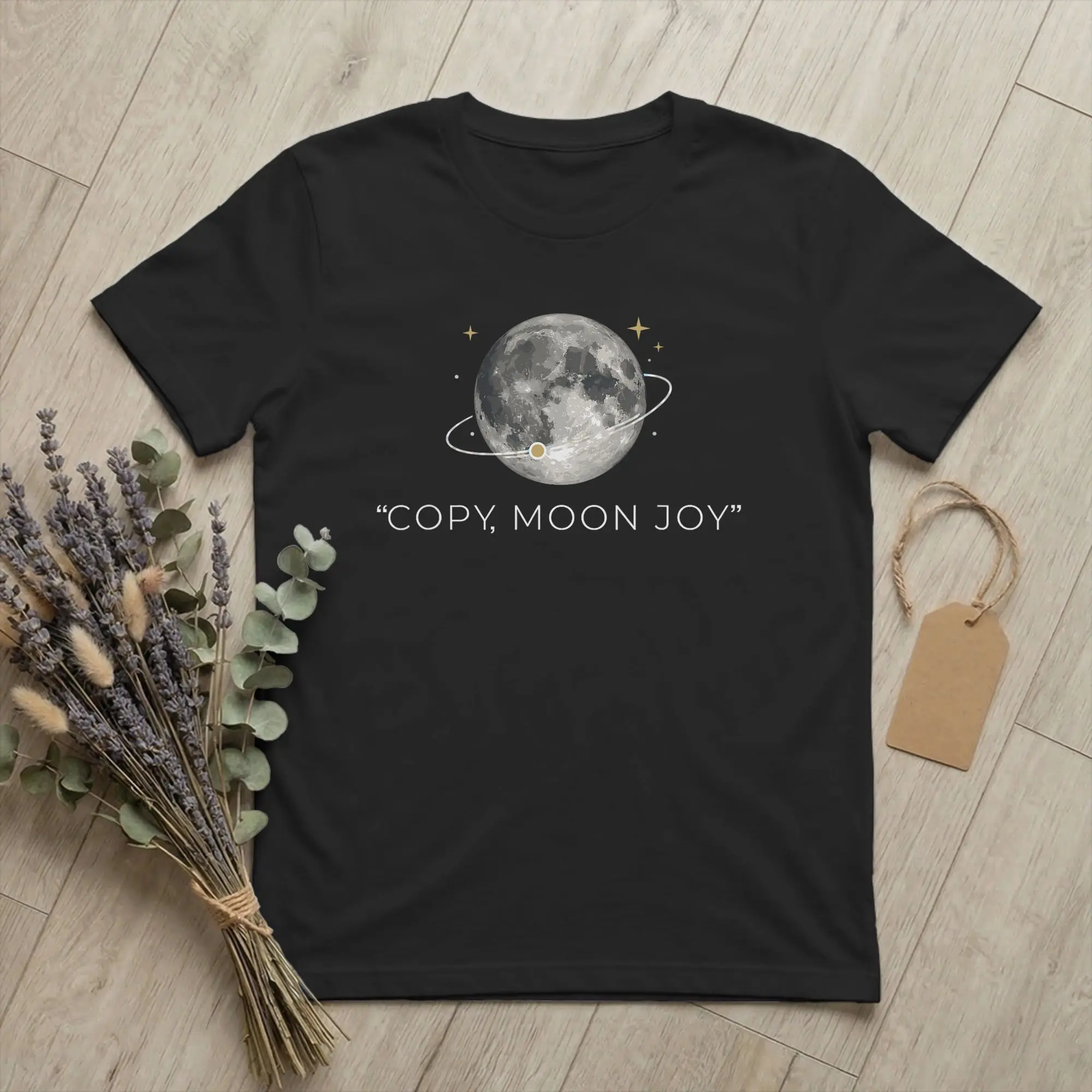 Artemis II Copy Moon Joy Minimal Full Moon T Shirt Men Cotton Unique T-Shirts Round Neck Space Tee Shirt Short Sleeve Clothes