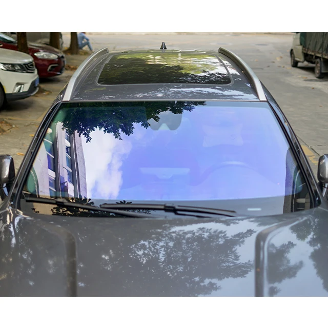 

Vlt 85% Blue Color Car Window Films 1m*30m 1.52*30m High Quality Rolls Chameleon Window Tint Film