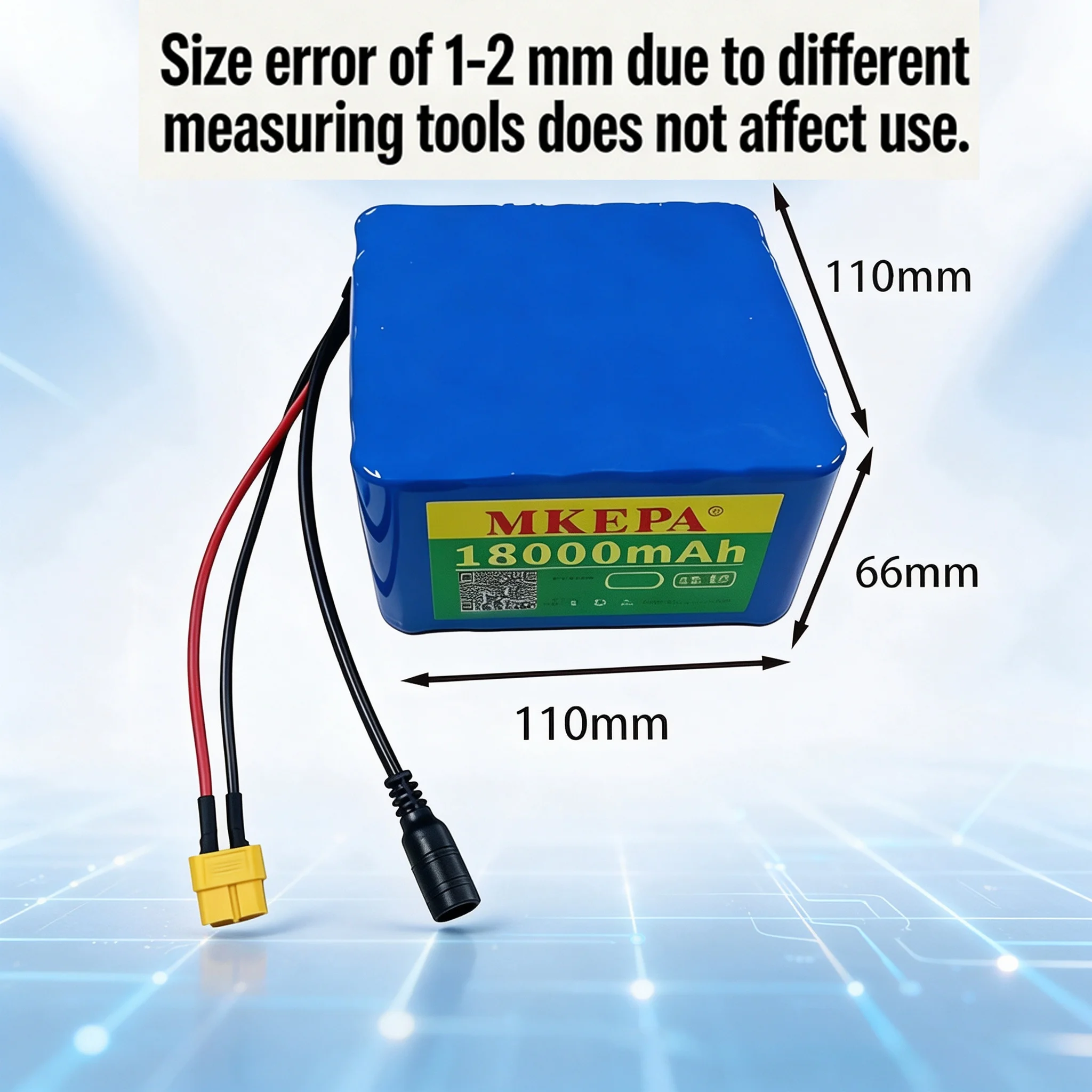 25.2V 18000mAh 6S6P 18650 Lithium Battery Pack PCB Protection Portable Backup Power for Electric Scooter Ebike