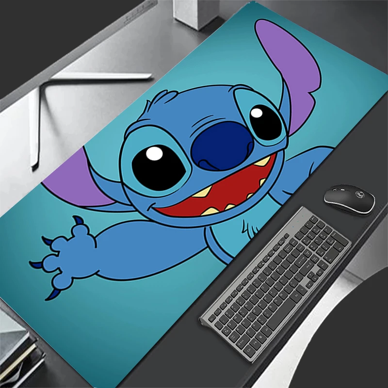 

Colorful Mousepad Kawaii Stitch Computer Mouse Pads Keyboard Pad Office Carpet Table Mat Desktop Waterproof Soft Pc Mouse Pads