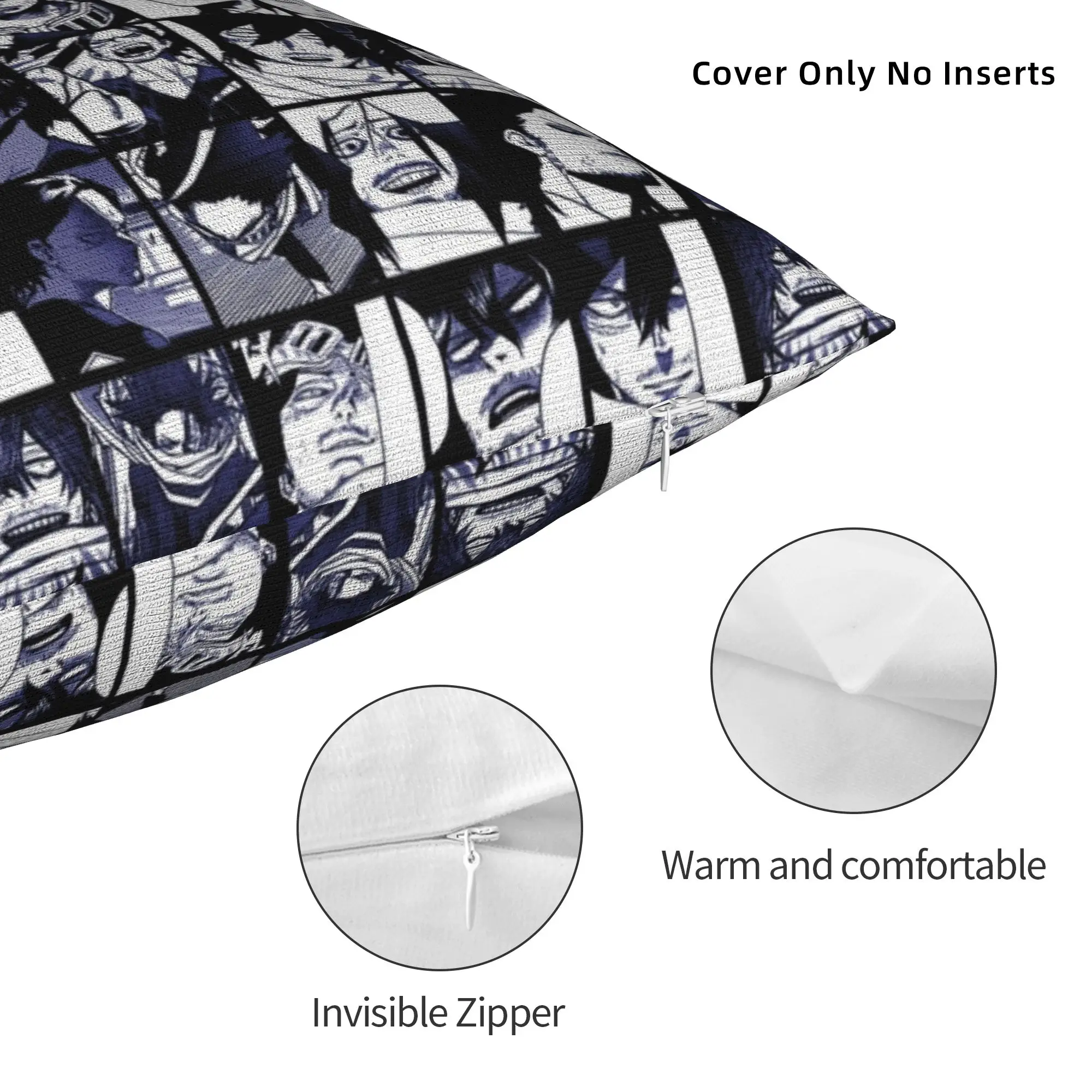 My Hero Academia Aizawa Shota Collage Square Pillow Case  Cushion Covers Fashion Polyester Decorative Pillowcase for Car 40x40cm