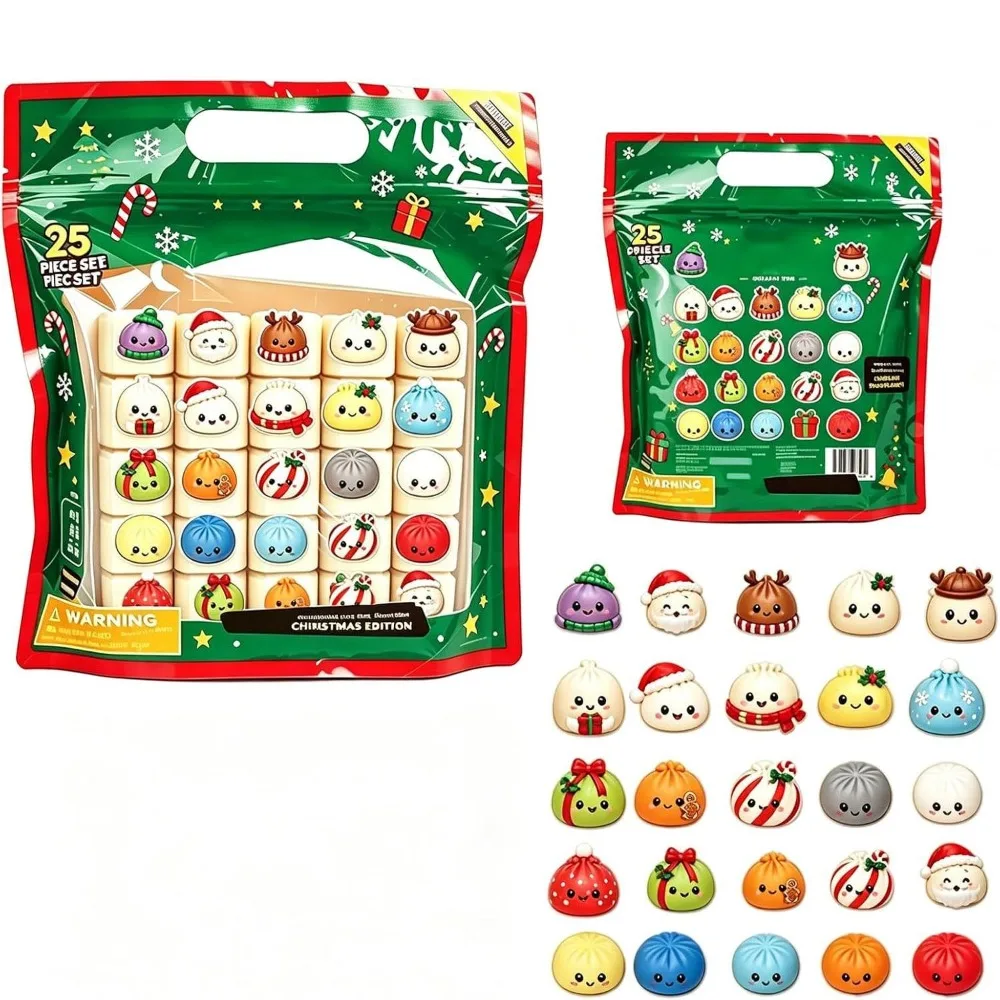 Prank Soft Cute Mini Dumplings Squishy Christmas Halloween Squishy Crystal Bun Pinch Food Shape Fidget Sensory Party Favors