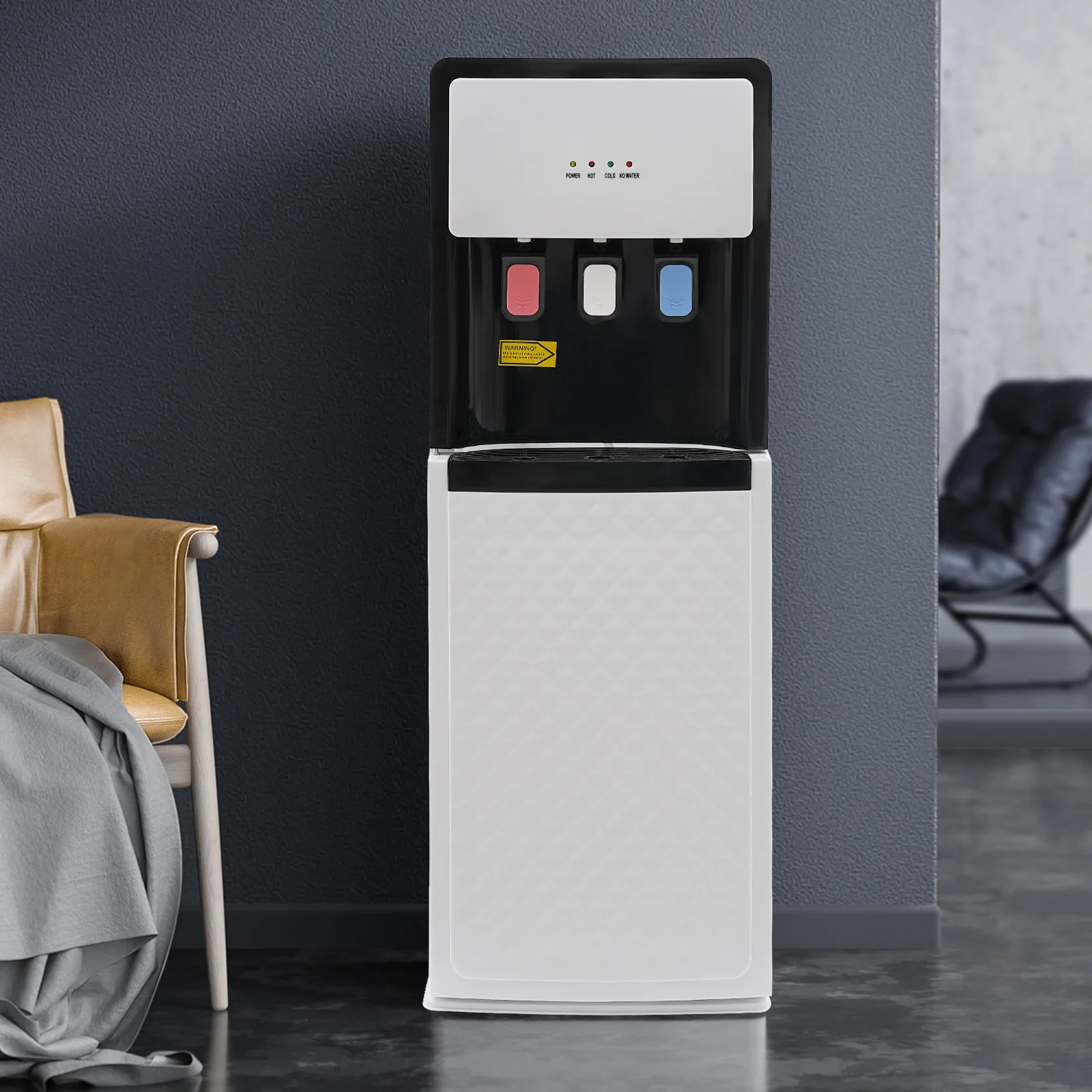 

Диспенсер для охлаждения воды с белой нижней загрузкой, диспенсер для горячей и холодной воды из полипропилена, напольный для дома, коммерческого использования