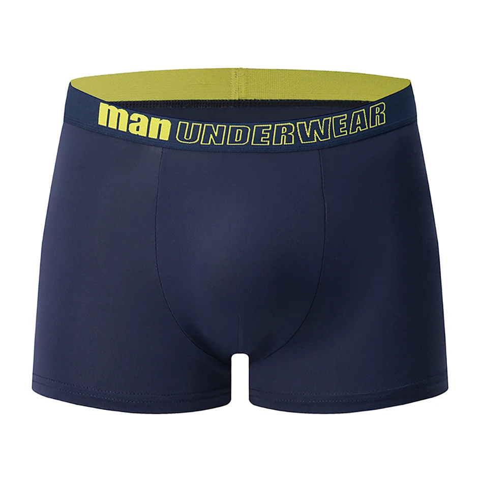 5/10-teiliges Set saisonale modische Herrenunterwäsche, flache Eckhose, bequem, Übergröße, Farbe, Herren-Shorts mit elastischer Taille – Detail 7