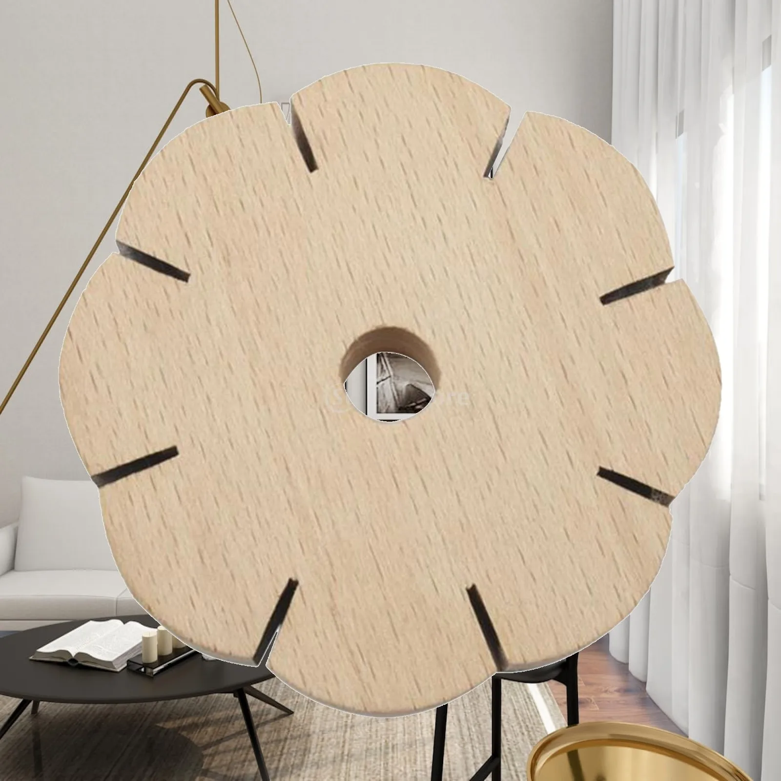 

8 Slot Wooden Braiding Plate Disk for Extra Thick for Fine Threads, Wire &