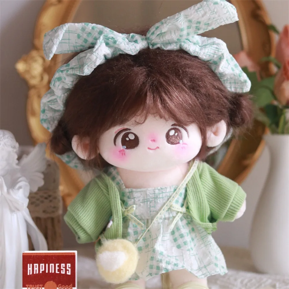 20cm Gyapot Babaarcú de nem okos nő Öltözés beállítása hand-made ruhát Szoknya headwear dolls accessor Plüss Gyermek- Babaarcú de nem okos nő ruhák Kellékek Adomány