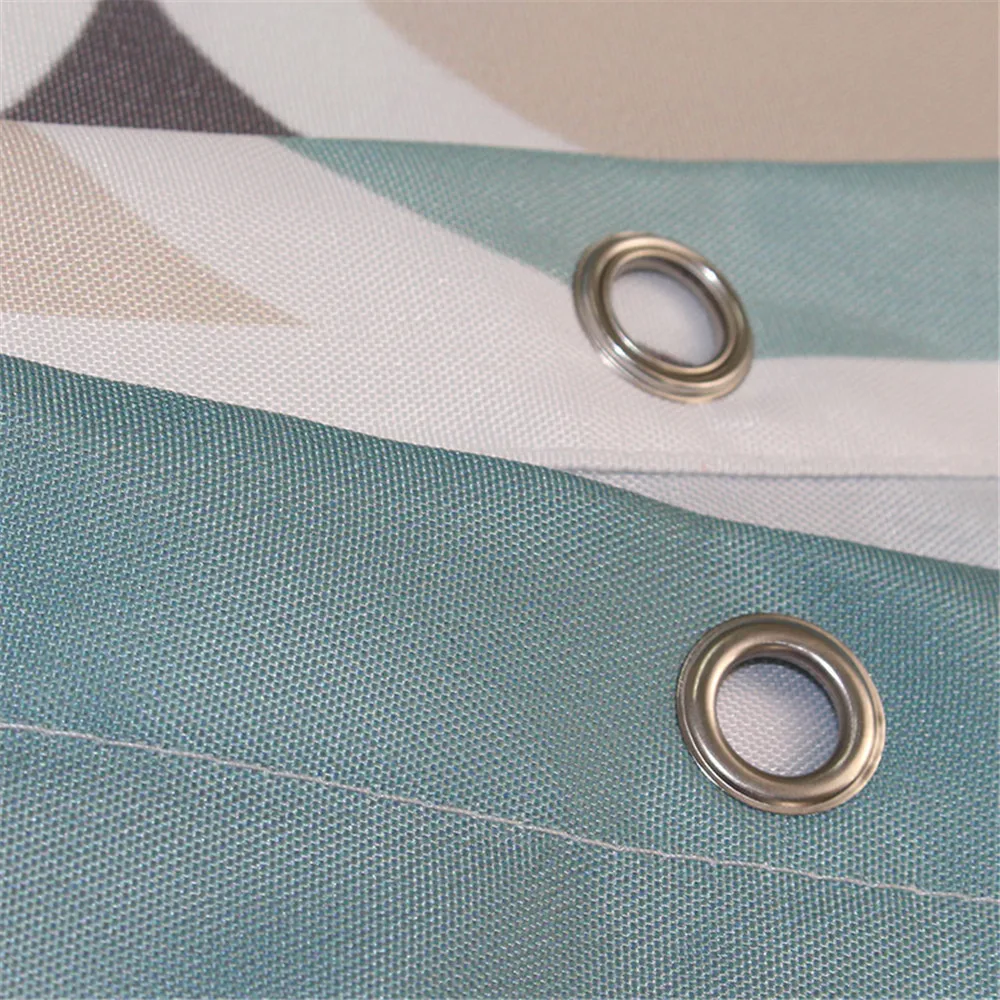 Large Wide Bathroom Shower Curtain Waterproof Bathroom Curtains Polyester Bath Curtain Bathtub Bathing Cover with 12 Hooks