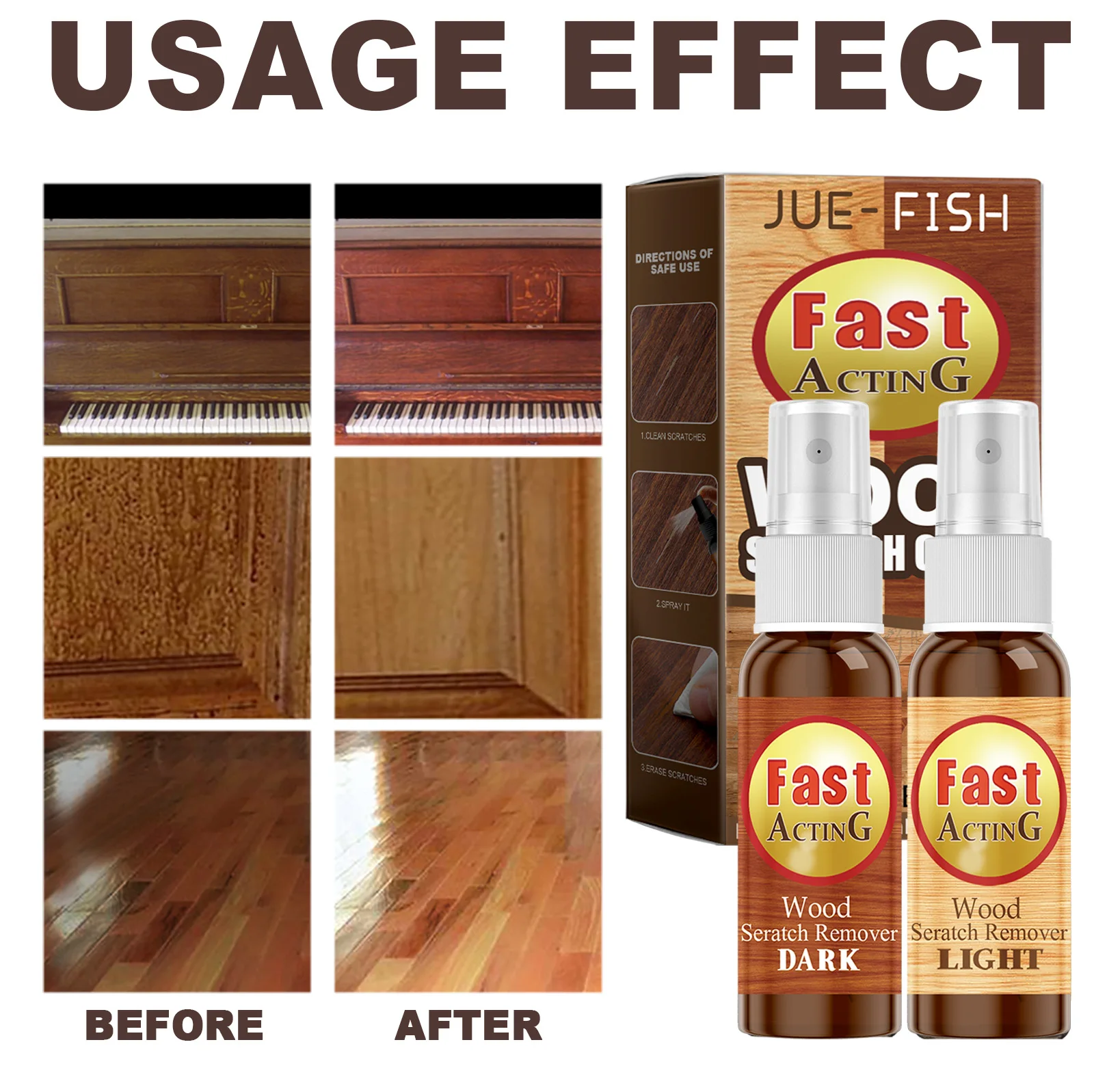 Wood Floor Scratch Repair Agent Scratch Color Repair Spray Furniture Floor Renovation Paint Repair