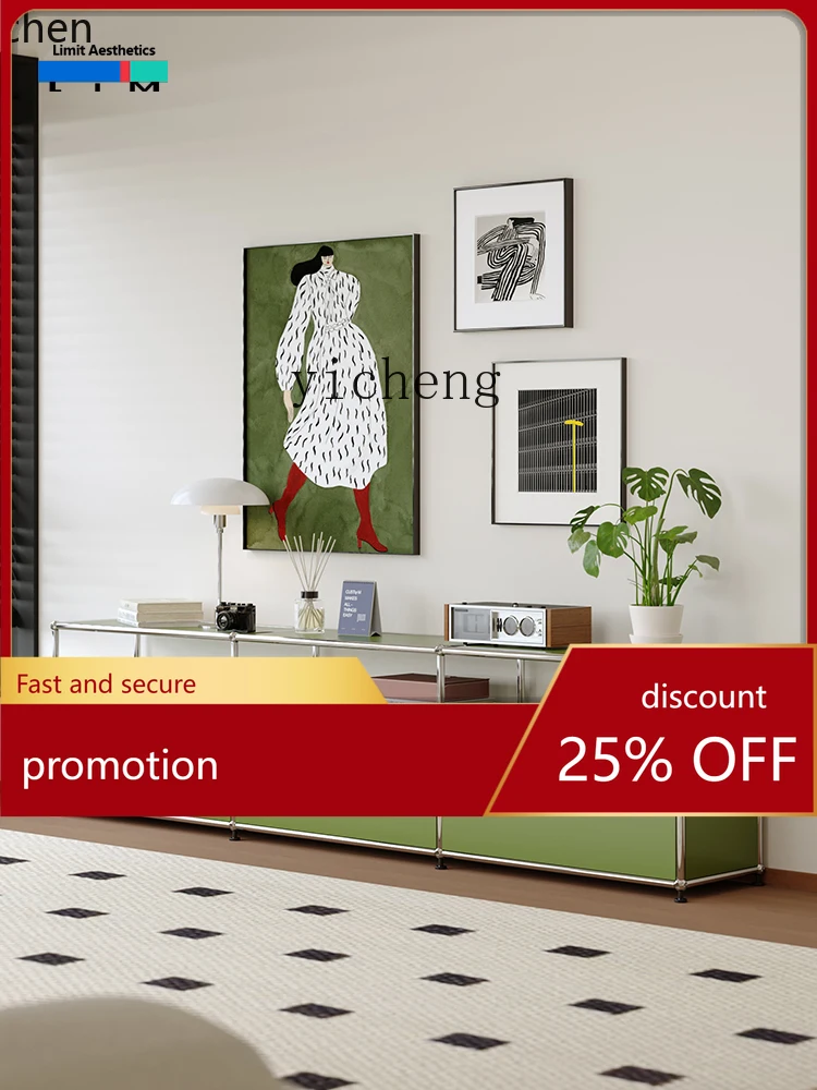 

YFY ТВ-шкаф USM Современный минималистичный шкафчик для хранения вещей из нержавеющей стали в стиле Ins