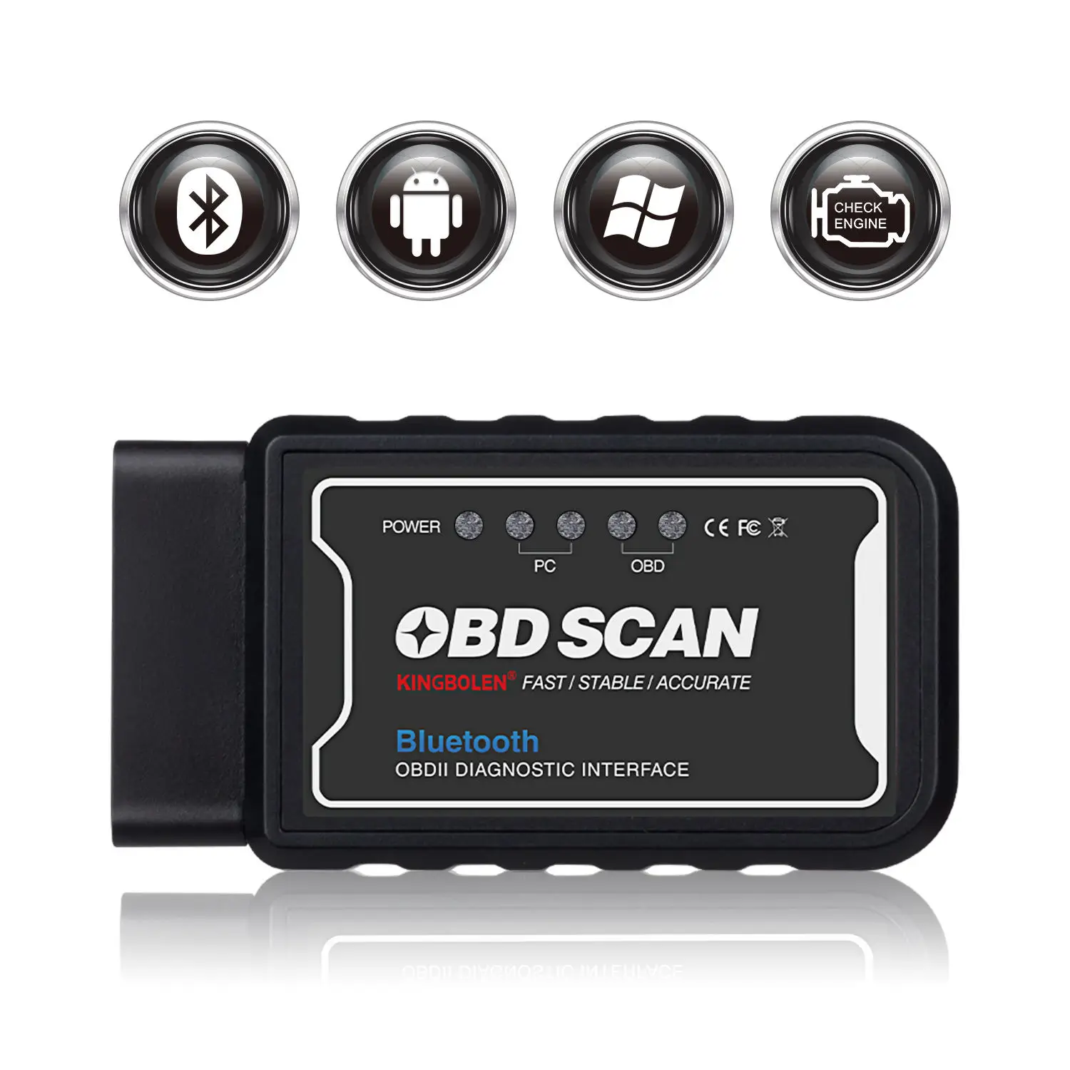 

ELM327 V1.5 OBD2 сканер PIC18F25K80 BT/Wi-Fi ELM 327 OBD автомобильный диагностический инструмент для Android/IOS PK Vgate Icar2 считыватель кодов