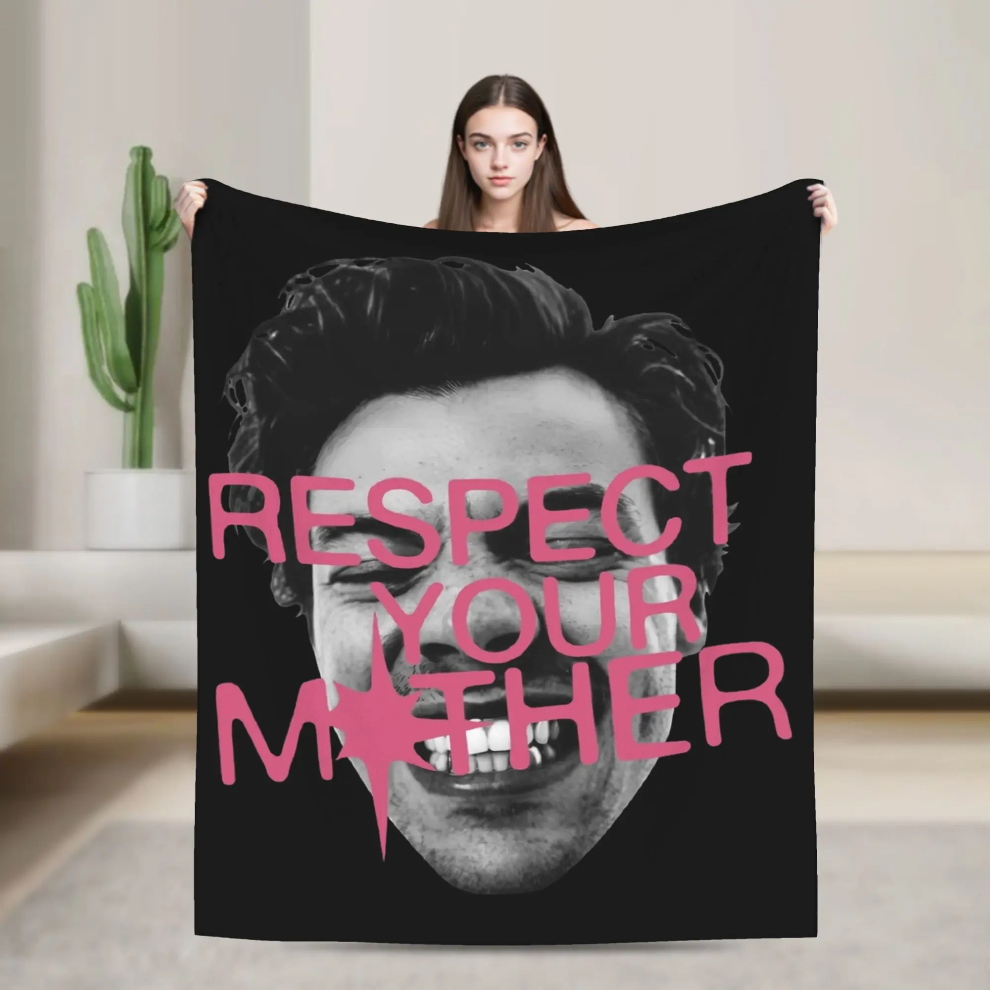Respect Your Mother Harrys Styles Blanket Fleece All Season  Breathable Lightweight Throw Blankets for Home Bedroom Bedspreads