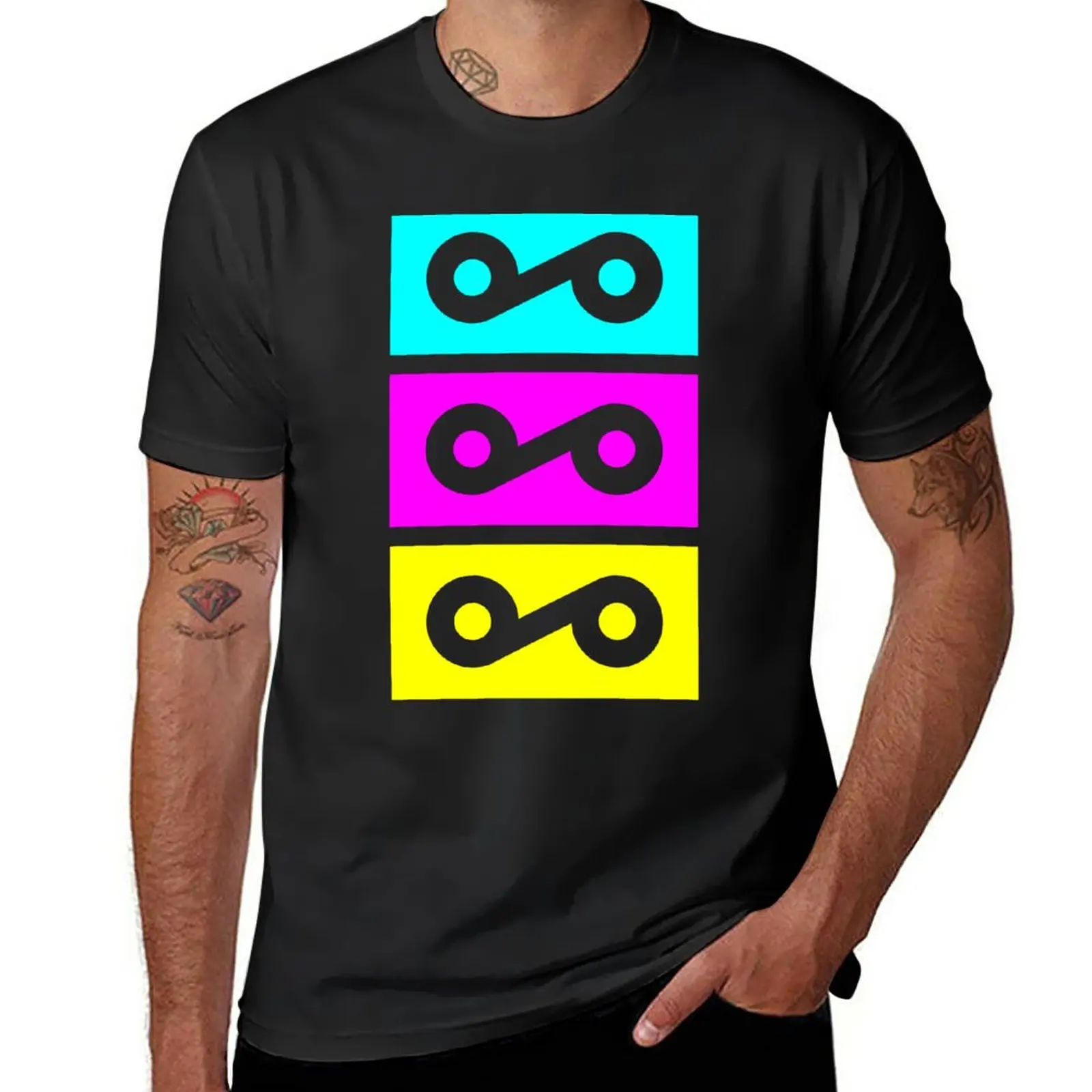 New Friday Night Funkin' Characters Cassette Girl Hat Design Cyan Magenta Yellow T-Shirt customized t shirts mens tall t shirts