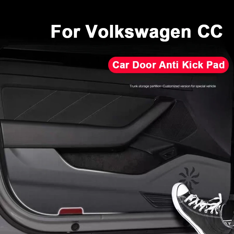 

Для VW Volkswagen VW CC 2019-2025 дверь автомобиля анти-ударная накладка кожаная защитная наклейка на дверь автомобиля Стайлинг аксессуары для декора интерьера
