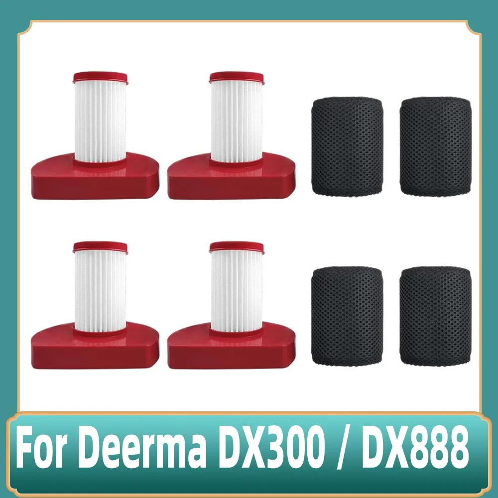 ハンドヘルド掃除機、クリーニングスペアパーツのhepaフィルター交換、deerma dx300、dx888エア、家庭用アクセサリーに適合