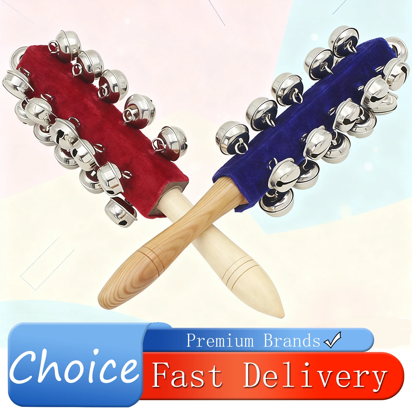 IRIN Wooden 21 Bell Rod Orff Instruments Early Education Stick Shaker Musical for Children Kids Gifts Percussion Instruments