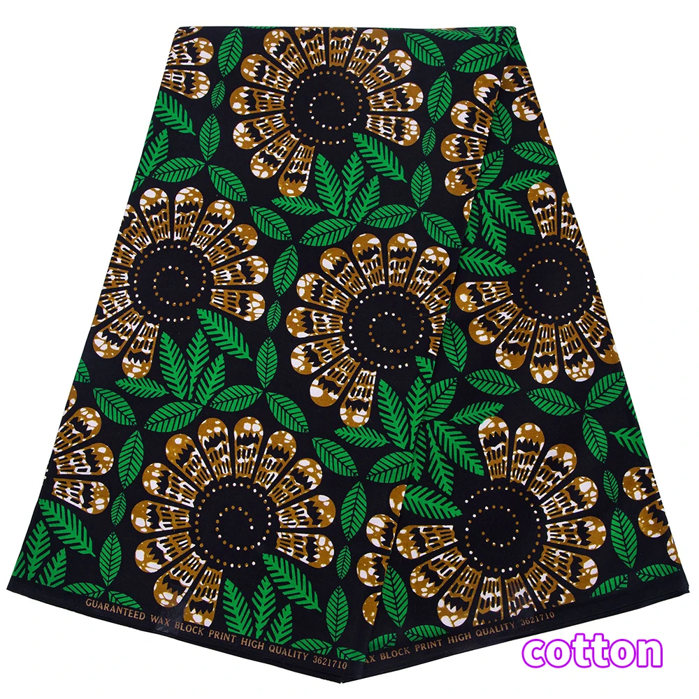 Wholesale African Wax Prints fabric for sewing meters Cotton Materail For Party Dress Guaranteed 6 Yards/Lot Cloth 24fs1460
