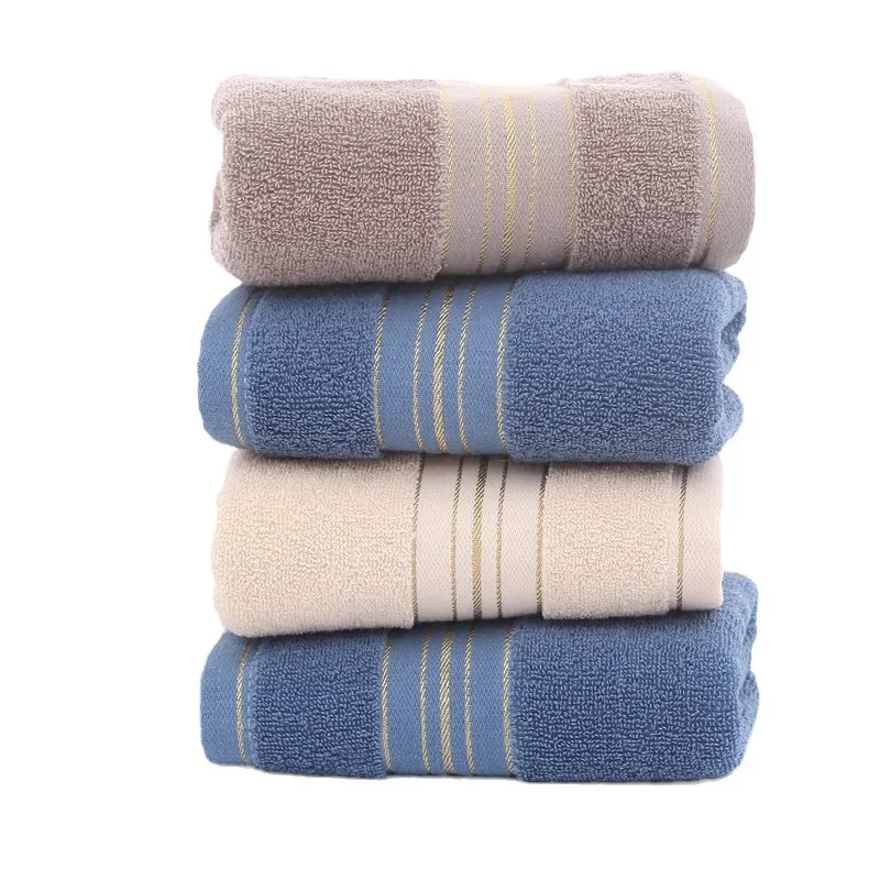 2024 Pure Cotton Towel Face Wash All Cotton Absorbent Towel Wholesale Gift Independent Packaging Polyester Cotton Embroidery